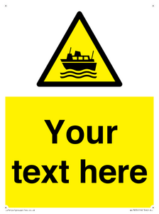 Custom warning ferries crossing vessels